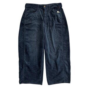 Pilcro Dark Blue Wide Leg Jeans